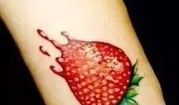 网红吃瓜纹身图案图片,潮流与个性的完美融合